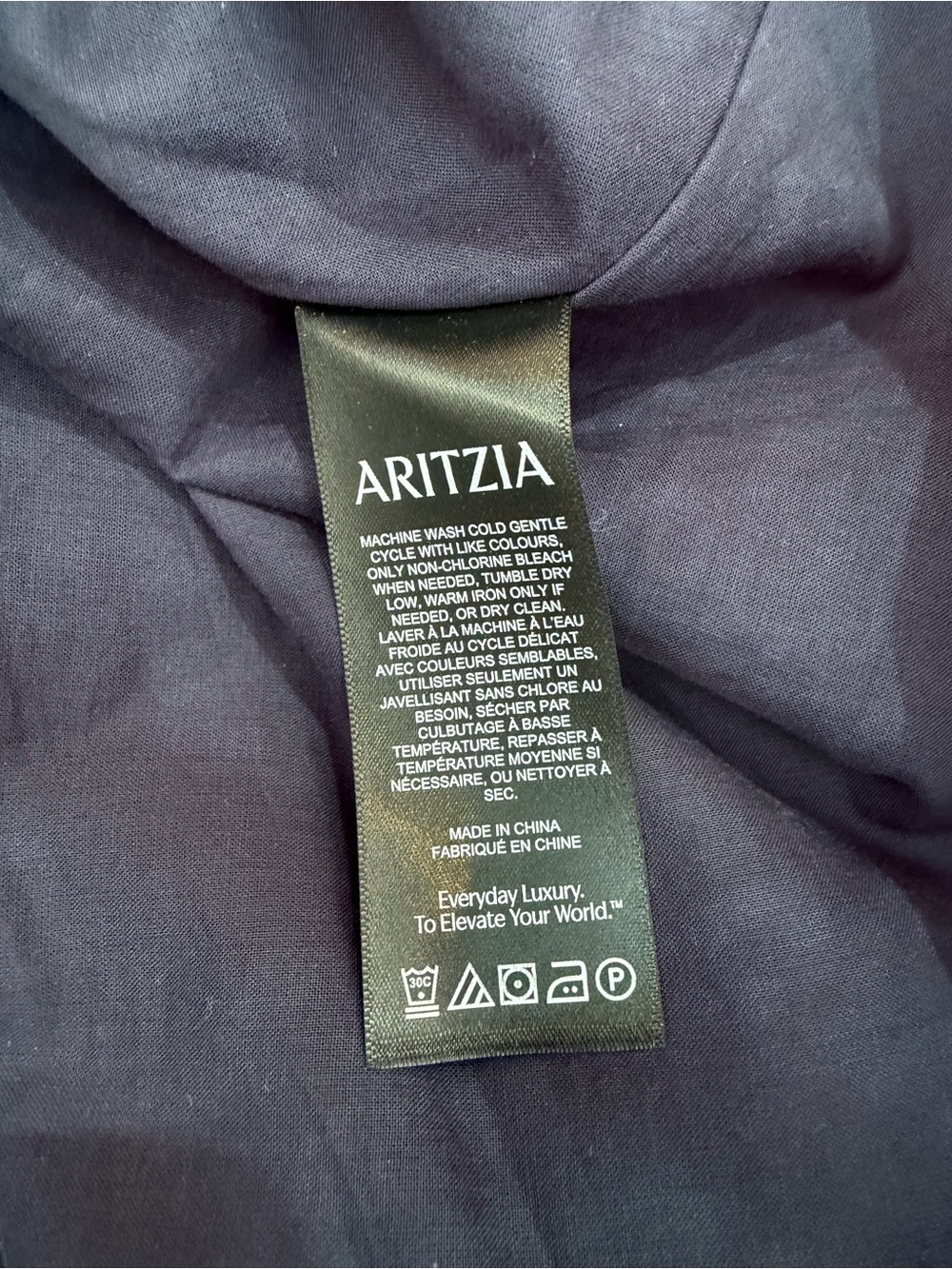 Aritzia Babaton Encourage Poplin Maxi Dress Navy Blue Size L - Picture 8 of 8